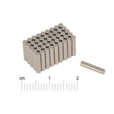 Magnet neodim cilindru &amp;Oslash;2&amp;amp;#215;10 mm, putere 150 g, N38 foto