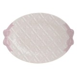 Platou White Pink ceramica 29 x 21 cm, Inart