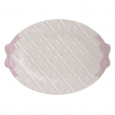 Platou White Pink ceramica 29 x 21 cm foto