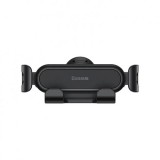 SUPORT AUTO Baseus Stable Gravitational, pt. SmartPhone, fixare grilaj ventilatie, negru &quot;SUWX010001&quot; - 6932172616830