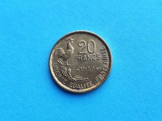 20 Francs 1950 Franta-stare buna-in realitate arata bine!