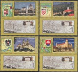 2010 Romania - Stemele Dunarii I, LP 1863 e, serie cu vigneta jos MNH, Istorie, Nestampilat