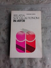 RELATIA SOCIAL-AUTONOM IN ARTA - GRIGORE SMEU