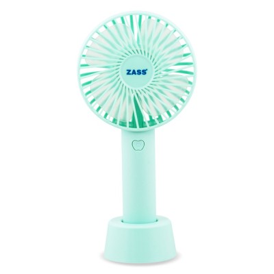 Ventilator Portabil ZPF 02, 5W, 1200mAh, albastru - NOU foto
