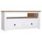 vidaXL Comodă TV de colț alb 93x49x49 cm lemn masiv pin gama Panama 282687