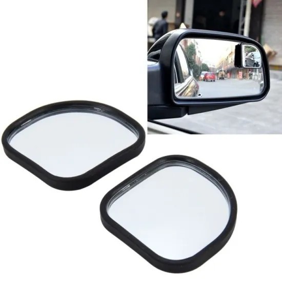 Set 2 Oglinzi unghi mort cu reglaj 360&deg;, auto-adezive, forma neregulata