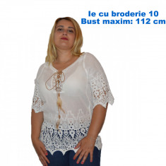 Bluza tip ie cu broderie,model vara 10 foto