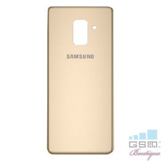 Capac Baterie Spate Samsung Galaxy A8 Plus A730 2018 Cu Adeziv Sticker Auriu foto