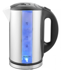 Fierbator electric MICHELINO 74320, 2200W, 1.7 litri, otel inoxidabil, pereti