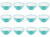 Set boluri, 12 piese, 3 L, Plastic, Verde menta
