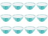 Set boluri, 12 piese, 3 L, Plastic, Verde menta