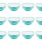 Set boluri, 12 piese, 3 L, Plastic, Verde menta