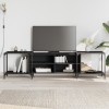 VidaXL Comodă TV, negru, 203x37x50 cm, lemn prelucrat 837607