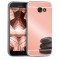 Husa Pentru SAMSUNG Galaxy A3 2017 - Luxury Mirror TSS, Roz-Auriu