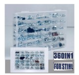 Set 360 buc piulite si suruburi drujba compatibile Stihl