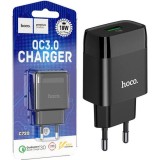 Cumpara ieftin Adaptor Incarcare pentru Priza, Hoco C72Q, Port USB, Quick charge 18W, Negru