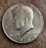C50 - Moneda foarte veche - America - half dollar - litera D - 1981