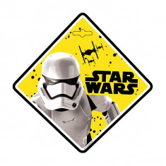 Semn de avertizare Baby on Board Star Wars Stormtrooper Seven SV9624Initiala foto