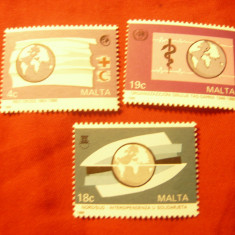 Serie Malta 1988 - Crucea Rosie ,3 valori