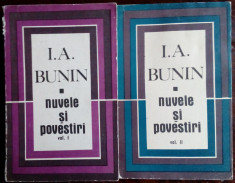 I. A. BUNIN - NUVELE SI POVESTIRI, VOL. 1 + 2 (1968) [496 pag. + 424 pag.] foto