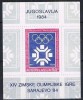 Iugoslavia 1983 - Jocurile Olimpice Sarajevo, colita neuzata