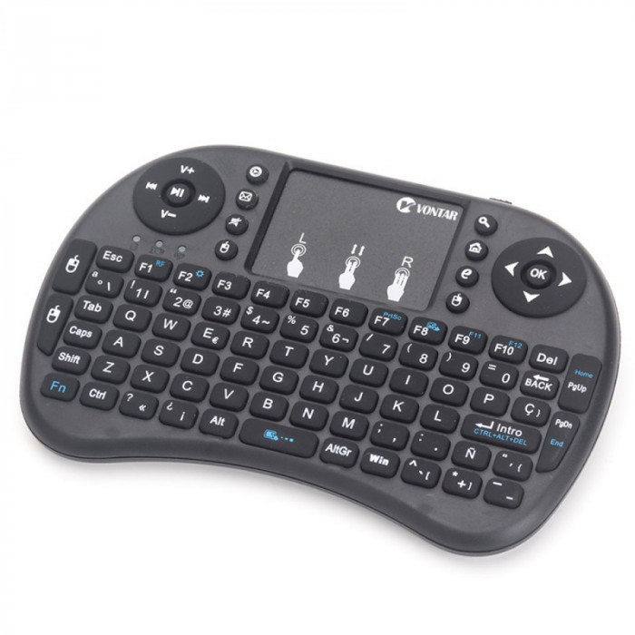 Tastatura Wireless Techstar&reg; i8, Air Mouse, Touchpad, 2.4ghz, pentru Android TV si Mini PC