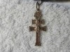 Argint RUSIA MEDALION CRUCE CRUCIFIX de colectie VECHI superb UNIC + Lant argint