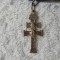 argint RUSIA MEDALION CRUCE CRUCIFIX de colectie VECHI superb UNIC + Lant argint