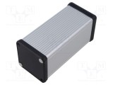 Carcasă HAMMOND 1455 aluminiu gri cu panou ABS 54x120x54 mm