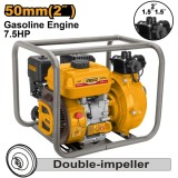 Cumpara ieftin Motopompa pe benzina 2 inch, 7.5cp, 300 l/min, Ingco GWP201H
