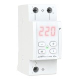 Cumpara ieftin Releu de protectie tensiune monofazat ZUBR, D2-40 RED, 40A, 2P, afisaj LED, montaj DIN