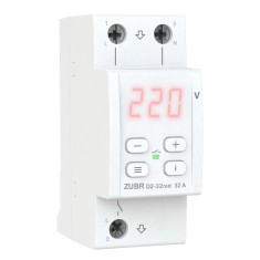 Releu de protectie tensiune monofazat ZUBR, D2-40 RED, 40A, 2P, afisaj LED, montaj DIN foto