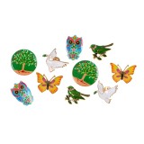 Set 10 brose martisor simboluri de primavara