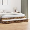 VidaXL Sertare pentru pat cu sertar Stejar afumat 180 x 36.5 x 16.5 cm 866983