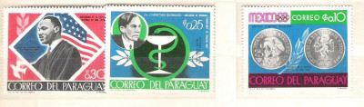 Paraguay Famous people, Olympics, MNH A.122 foto