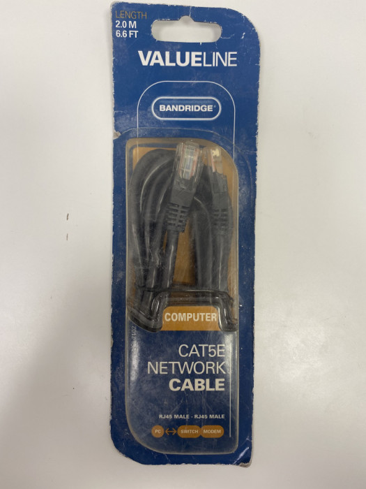 Cablu de rețea CAT5E Bandridge VCL7102 / 2m (517)