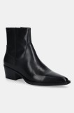 Vagabond Shoemakers cizme de piele KELSEY culoarea negru, cu toc drept, 5810-101-20
