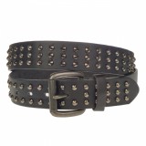 Curea barbati, casual-eleganta, din piele ecologica, latime 3.5 cm, negru - CK143N, CK LEATHER