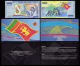 SRI LANKA █ bancnota █ 1000 Rupees █ 2009 █ P-122b █ COMEMORATIV IN FOLDER █ UNC