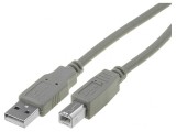 Cablu USB 2.0 A la B 1,5m Gri, VCOM