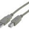 Cablu USB 2.0 A la B 1,5m Gri
