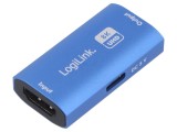 Cablu HDMI 2.1 LOGILINK USB C la HDMI x2 aluminiu albastru pentru 4K HDR 8K