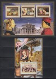 Guineea 2012 - Picturi Mari Maeștri Italieni - Piero Della Francesca, Colita + Bloc, Cota 34 EURO, MNH