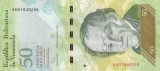 VENEZUELA 50 bolivares 5 noiembrie 2015 VF+++!!!