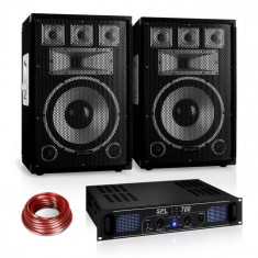 Electronic-Star PA Set Sapphire Series &amp;amp;quot;Warm Up Party&amp;amp;quot; 12PLUS cu pereche de difuzoare ?i amplificator 700W foto