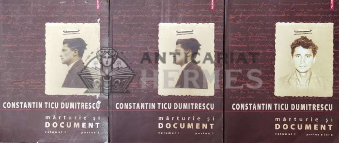 Marturie si document, volumul 1, părțile 1-3 - 2008 - Constantin Ticu Dumitrescu (Z157)