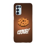 Husa compatibila cu Oppo A55, Viceversa, model Cookies, Silicon, TPU, Transparent, Carcasa