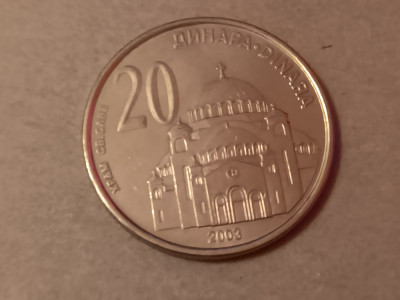 M3 C50 - Moneda foarte veche - Serbia - 20 dinari - 2003 foto