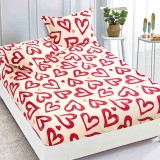 Cumpara ieftin Cearsaf de pat Cocolino cu elastic si 2 fete de perna Selena 180x200cm