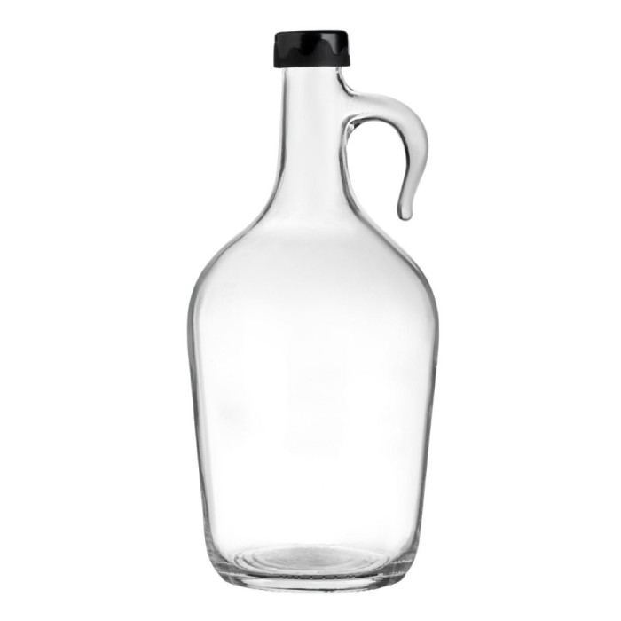 Recipient Sticlă, Model 1.5L, Capac Negru, M&acirc;ner, Capacitate 1.5L